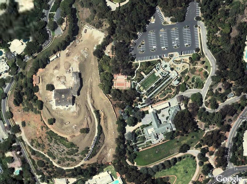 A close-up aerial view of Greystone, also from Google Earth