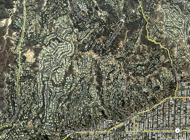 Courtesy of Google Earth, a map showing the location of Greystone (in the lower left corner)