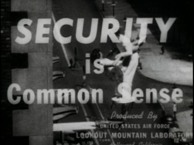 Screen capture from a Lookout Mountain Laboratory propaganda film